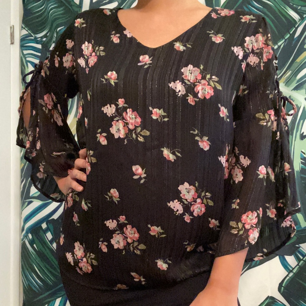 Roz & Ali Floral Blouse
